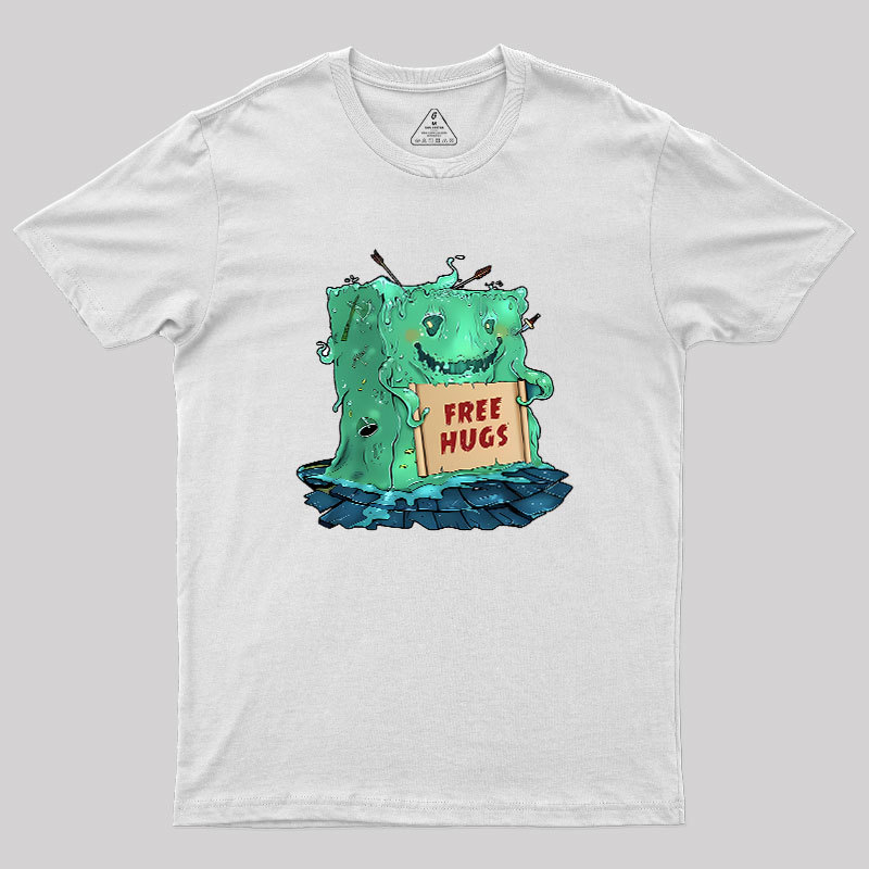 Gelatinous Cube free hugs Geek T-Shirt