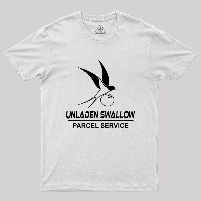 Unladen Swallow Parcel Service Geek T-Shirt