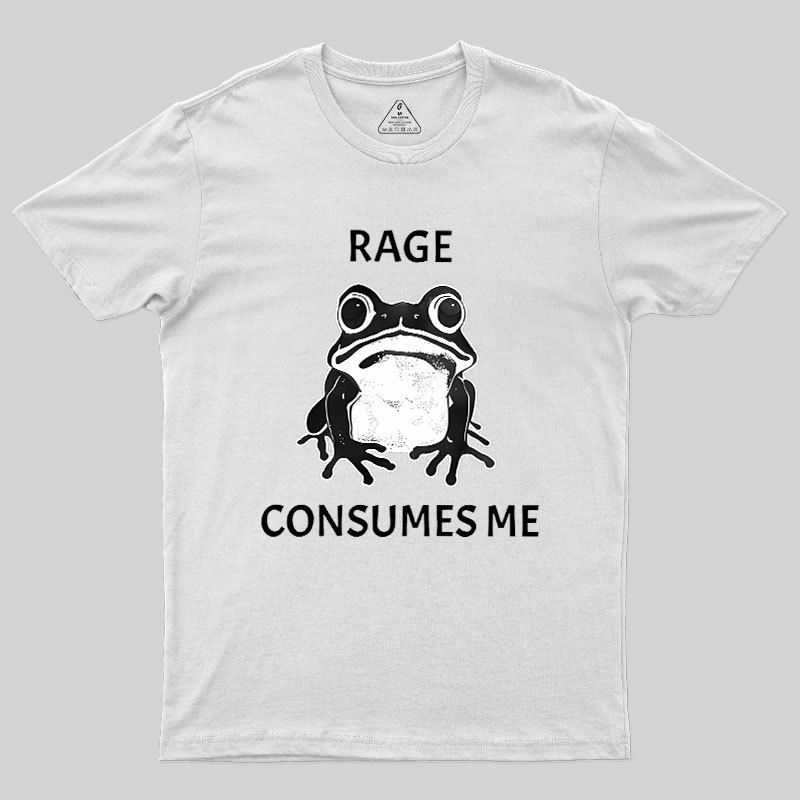 Rage Consumes Me Frog Geek T-Shirt