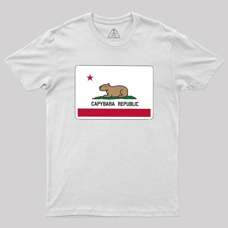 Capybara Flag Geek T-Shirt