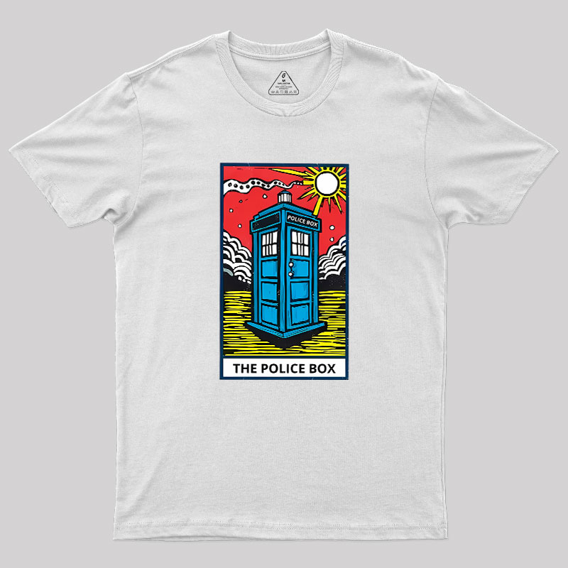 The Police Box-Tarot Card Geek T-Shirt