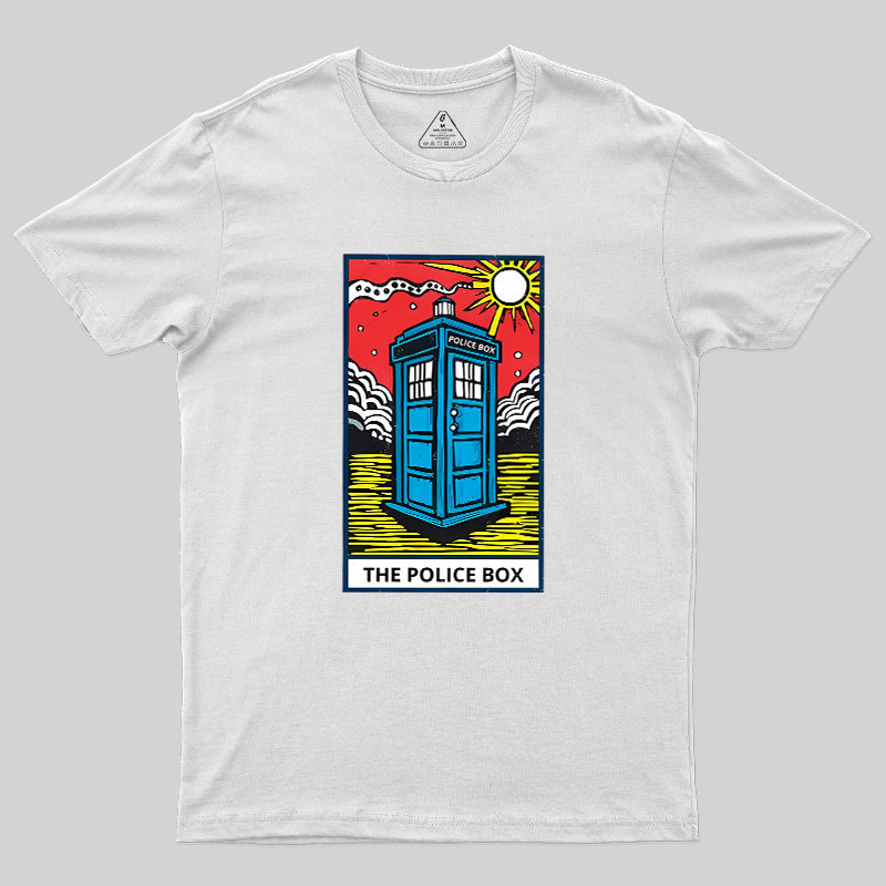 The Police Box-Tarot Card Geek T-Shirt