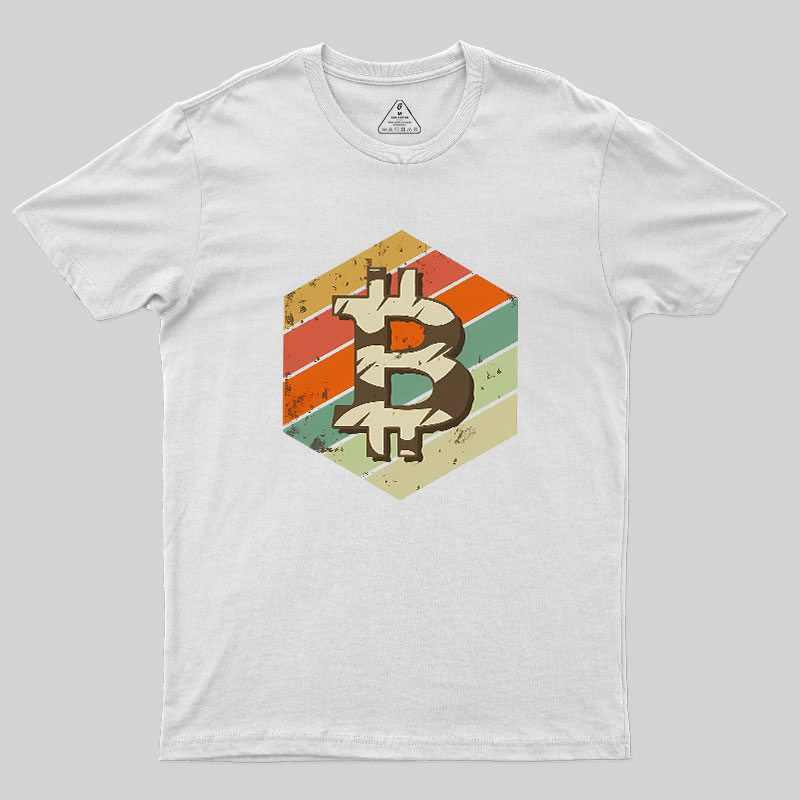 Retro Bitcoin Geek T-Shirt
