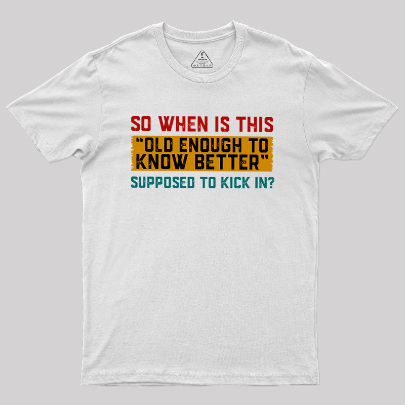 So When Is This Geek T-Shirt