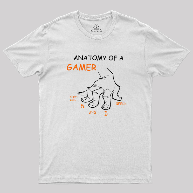 Anatomy Of A Gamer Geek T-Shirt