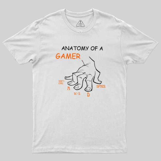 Anatomy Of A Gamer Geek T-Shirt