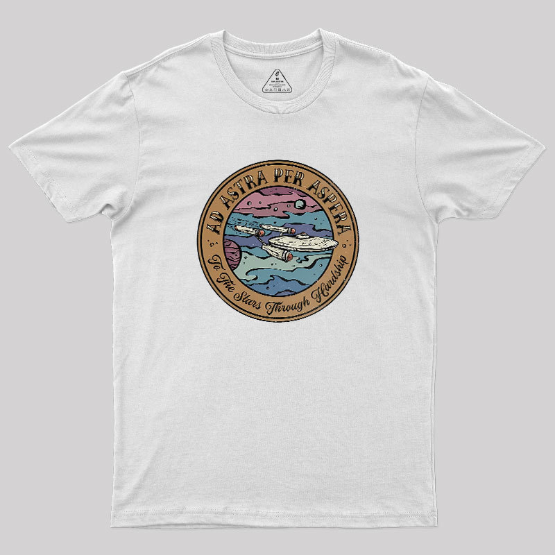 Ad Astra Per Aspera Geek T-Shirt