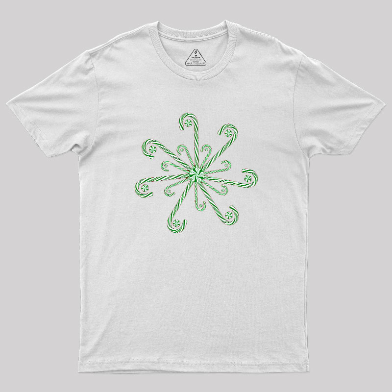 Christmas Candy Candy Cane Geek T-Shirt