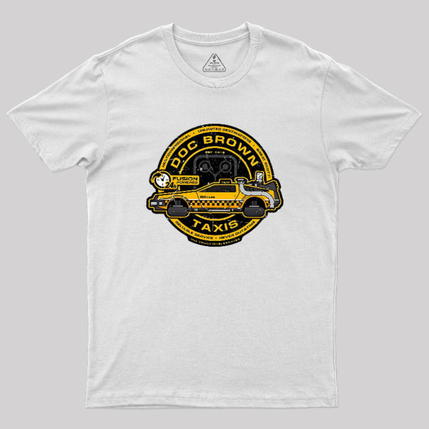 Doc Brown Taxis Geek T-Shirt