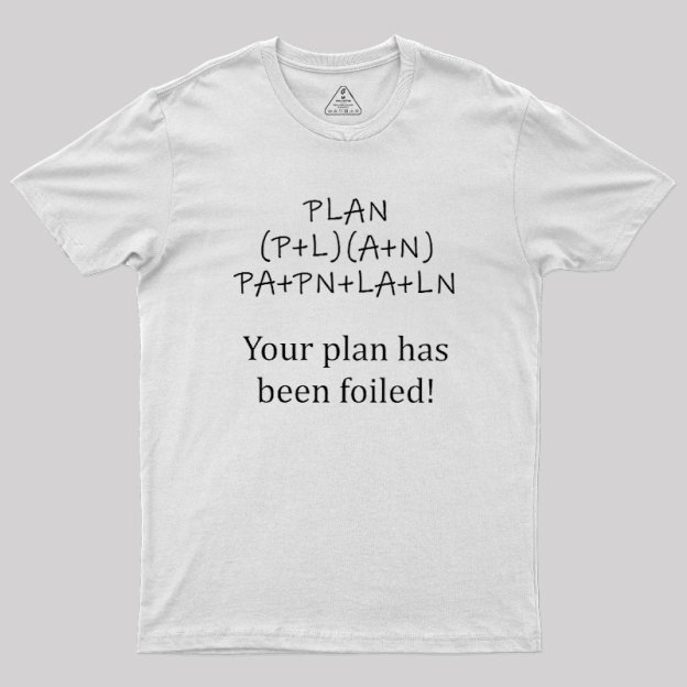 Your Plan Has Been FOILed Geek T-Shirt