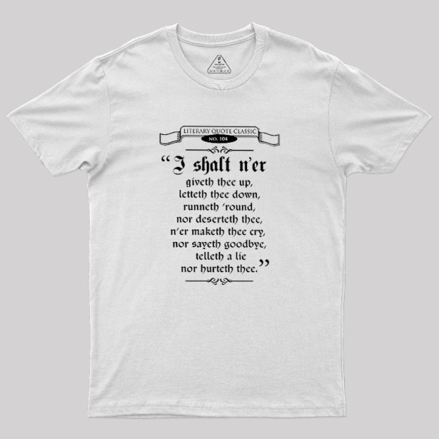 Thou Hast Been Sir Richard Roll'd Geek T-Shirt