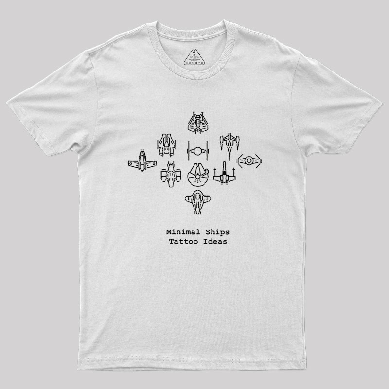 Minimal Ships Geek T-Shirt