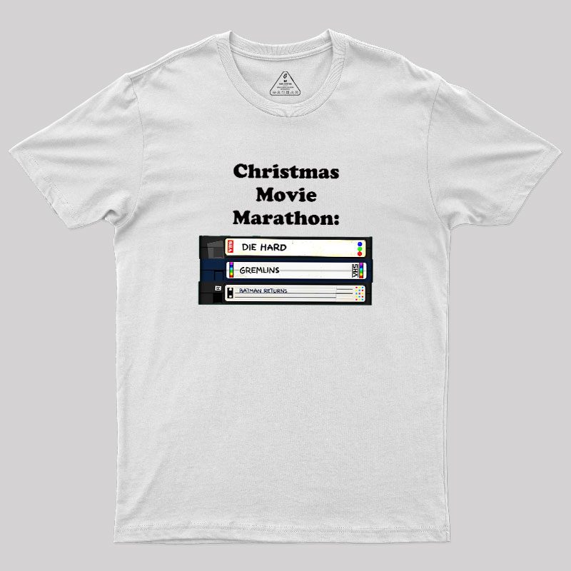 Christmas Movie Marathon Geek T-Shirt