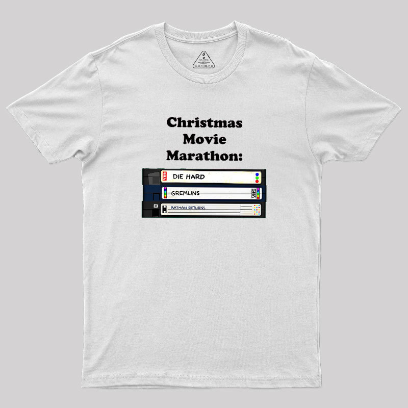 Christmas Movie Marathon Geek T-Shirt