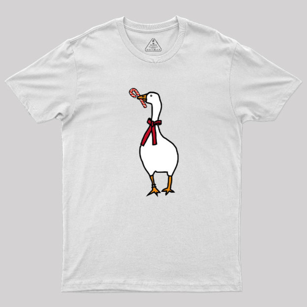 Silly Goose with Candy Cane Geek T-Shirt