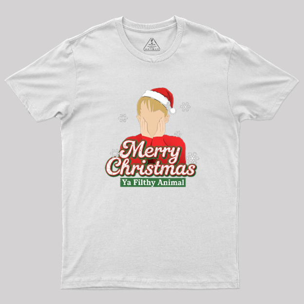 Merry Christmas Ya Filthy Animal Geek T-Shirt