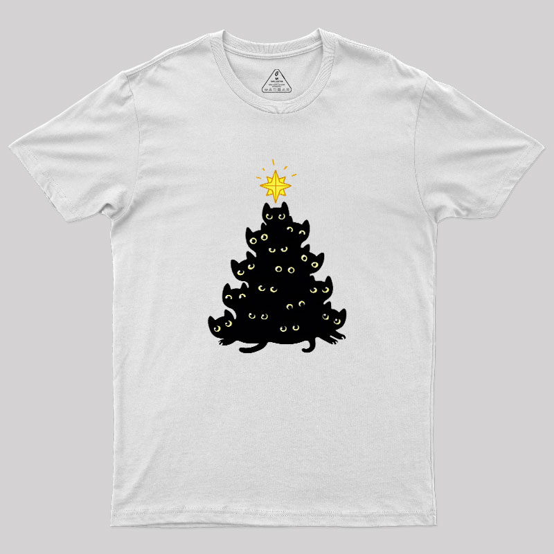 Meowy Christmas Geek T-Shirt