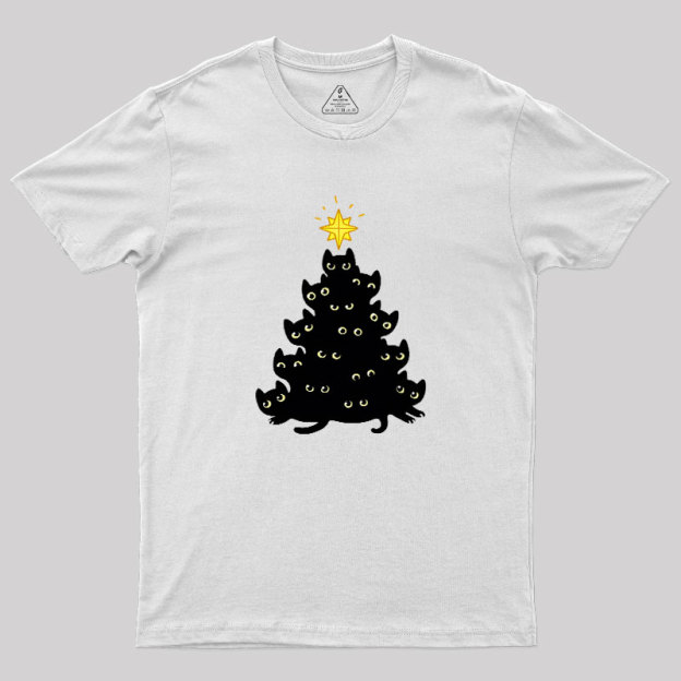 Meowy Christmas Geek T-Shirt