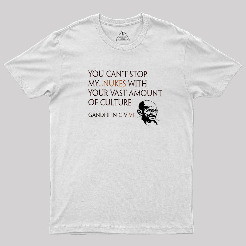 Gandhi Style Civ VI Geek T-Shirt