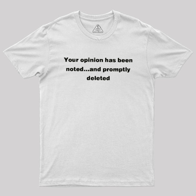 Promptly Deleted Geek T-Shirt