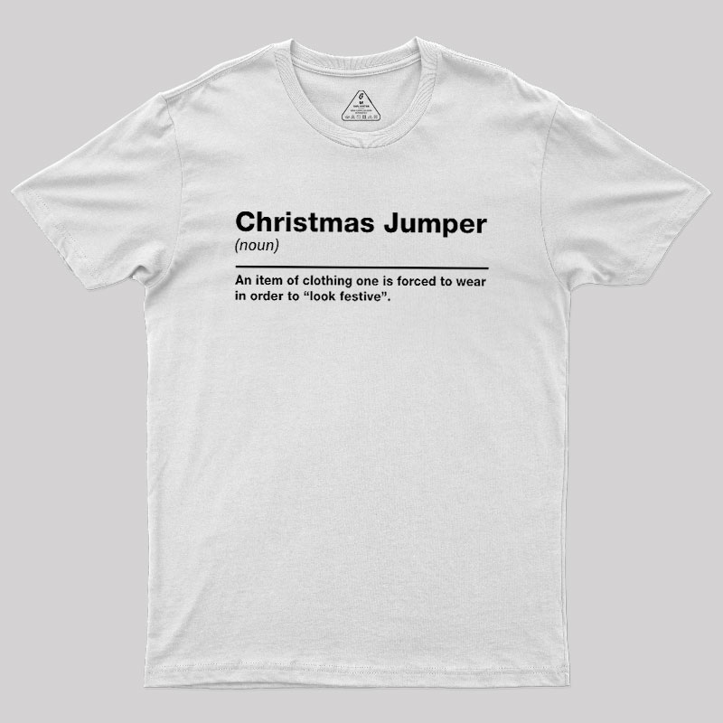 Christmas Jumper Sarcastic Definition Geek T-Shirt
