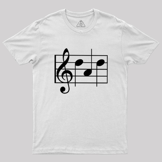 Musical Notes Dad Geek T-Shirt