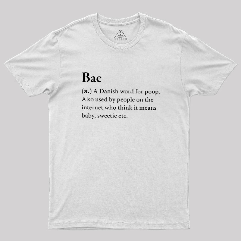 Bac Funny Glossary Geek T-Shirt