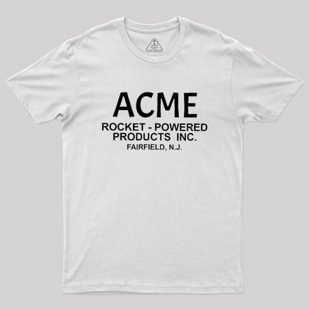 Acme Rocket Powered Geek T-Shirt