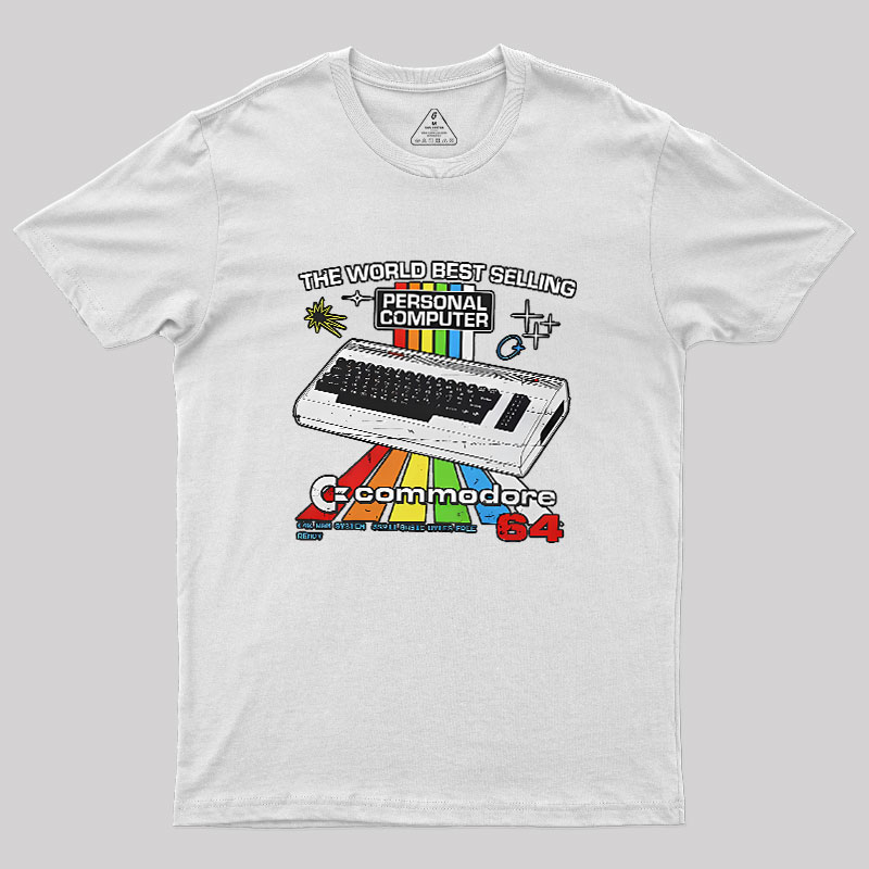Retro Games Commodore 64 Personal Computer Geek T-Shirt