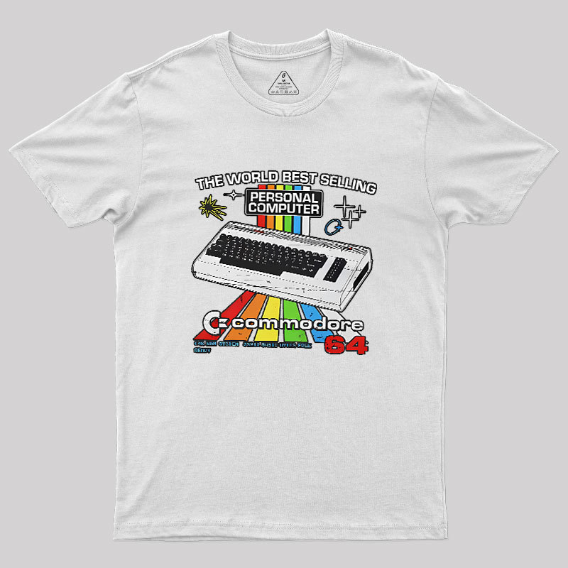 Retro Games Commodore 64 Personal Computer Geek T-Shirt