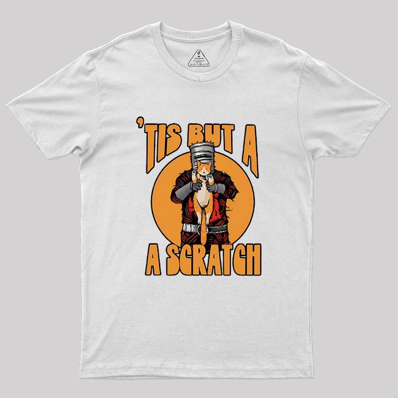 Tis But A Scratch The Black Knight Vs Cat Knight & Kitt Geek T-Shirt