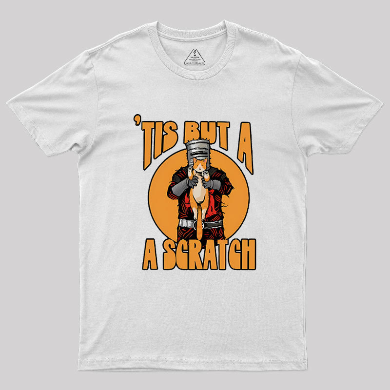 Tis But A Scratch The Black Knight Vs Cat Knight & Kitt Geek T-Shirt