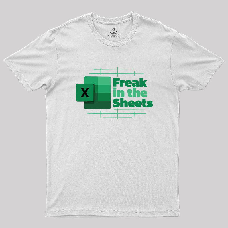 Freak in the Sheets Green Design Geek T-Shirt