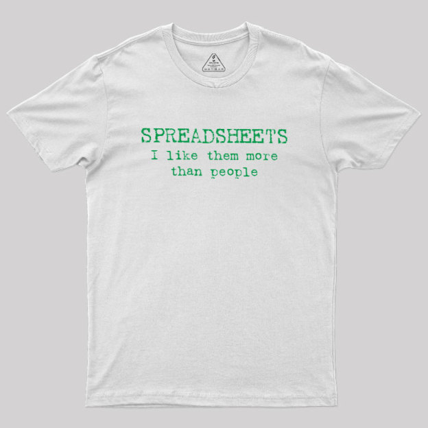 Spreadsheet Excel Geek T-Shirt