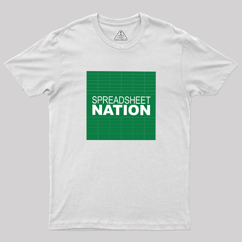 Spreadsheet Nation Geek T-Shirt