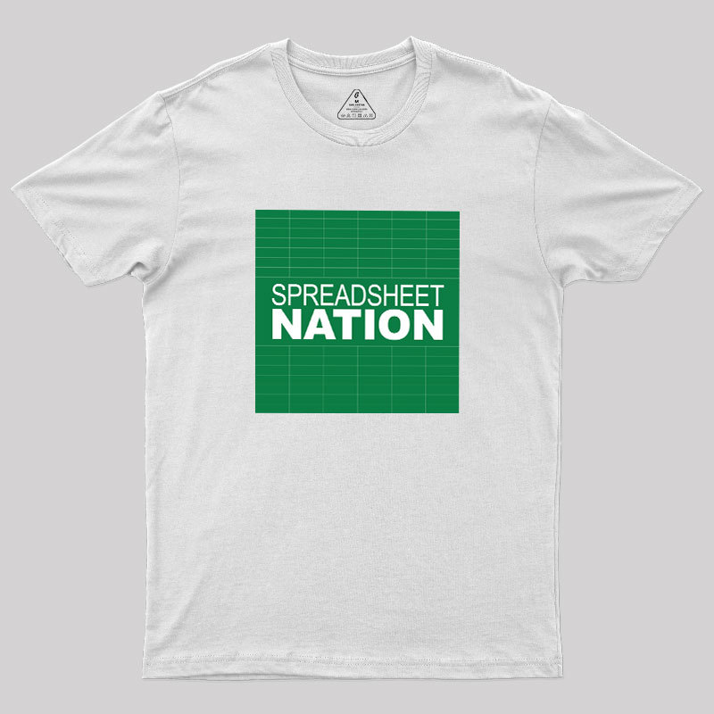 Spreadsheet Nation Geek T-Shirt