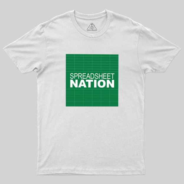 Spreadsheet Nation Geek T-Shirt