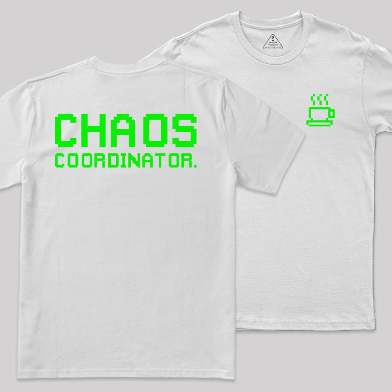 Chaos Front and Back Printed Geek T-Shirt