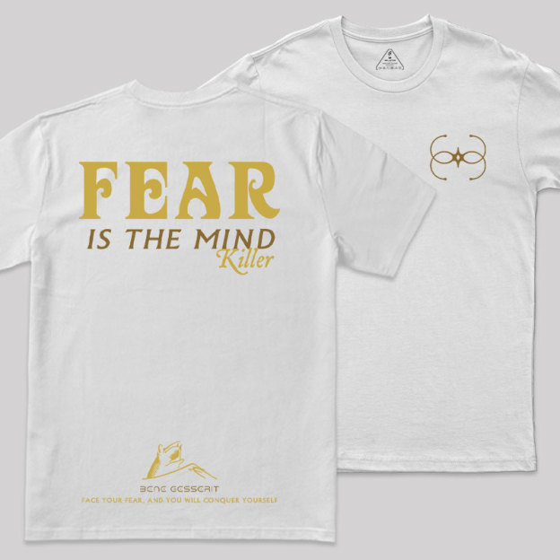 Fear Front and Back Printed Geek T-Shirt