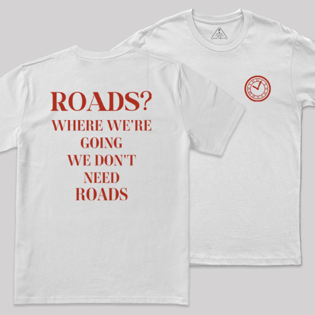Roads Front and Back Printed Geek T-Shirt