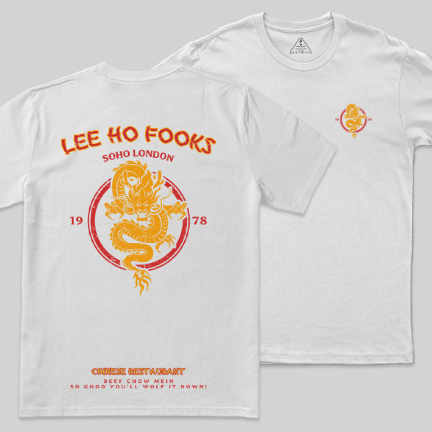 Lee Ho Fooks Vintage Front and Back Printing Geek T-Shirt