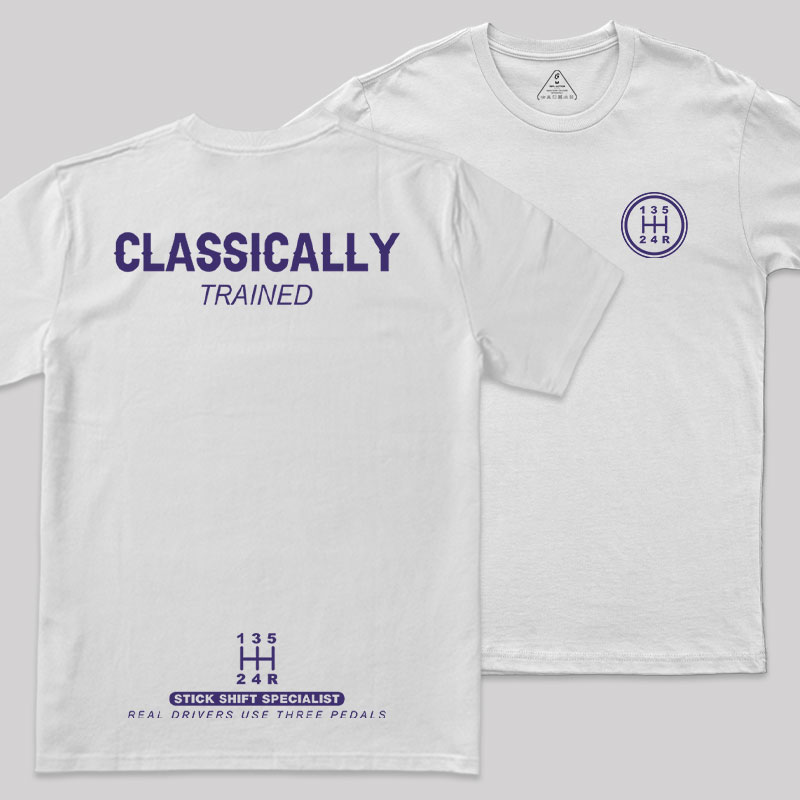Classically Trained Front and Back Printing Geek T-Shirt