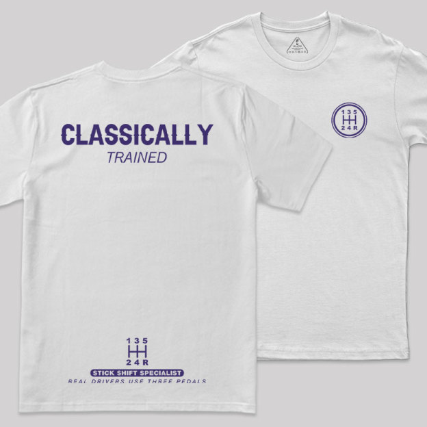 Classically Trained Front and Back Printing Geek T-Shirt