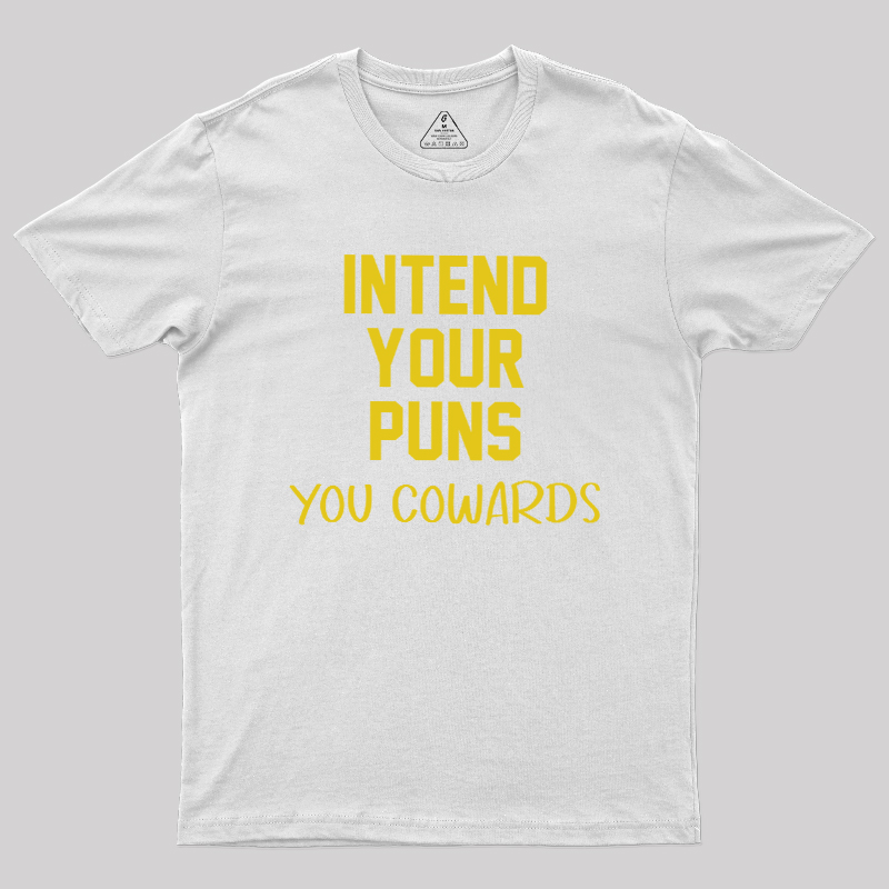 Intend your puns yellow Geek T-Shirt