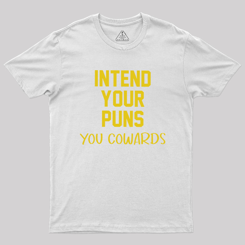 Intend your puns yellow Geek T-Shirt
