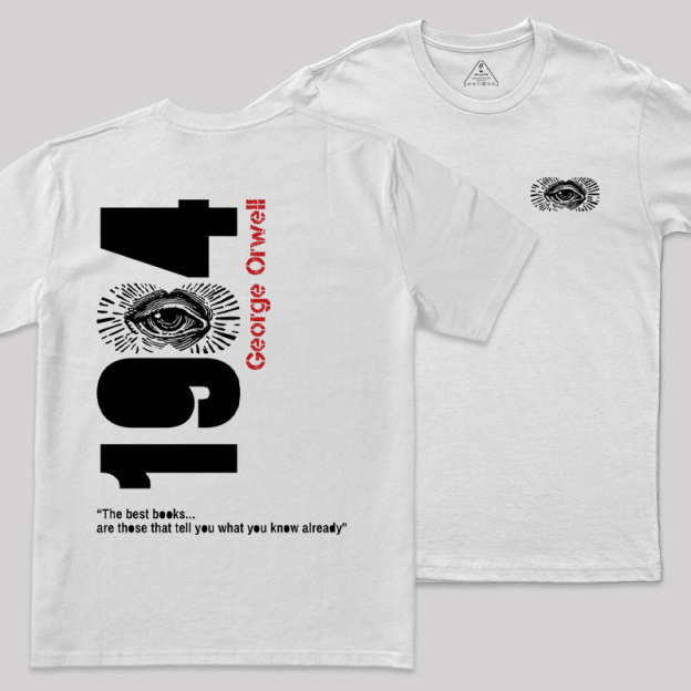 1984 Waching You Front and Back Printed Geek T-Shirt