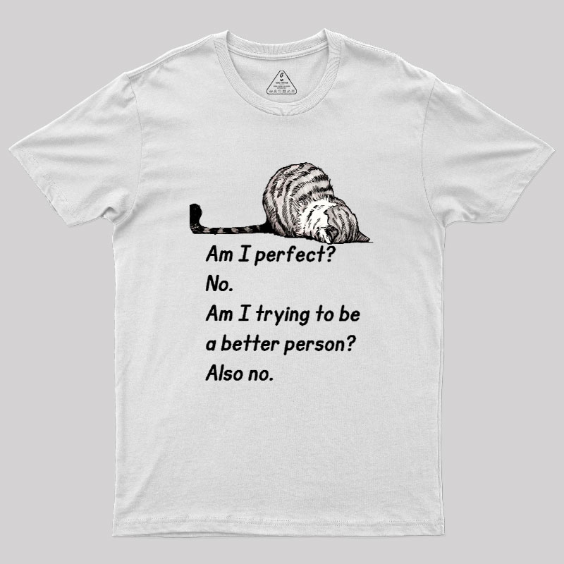 Am I Perfect No Geek T-Shirt