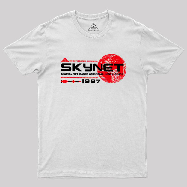 Skynet Globe Lts Worn Geek T-Shirt