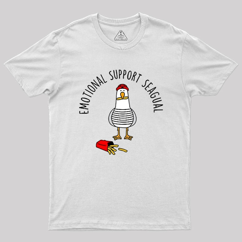 EMOTIONAL SUPPORT SEAGULL Geek T-Shirt
