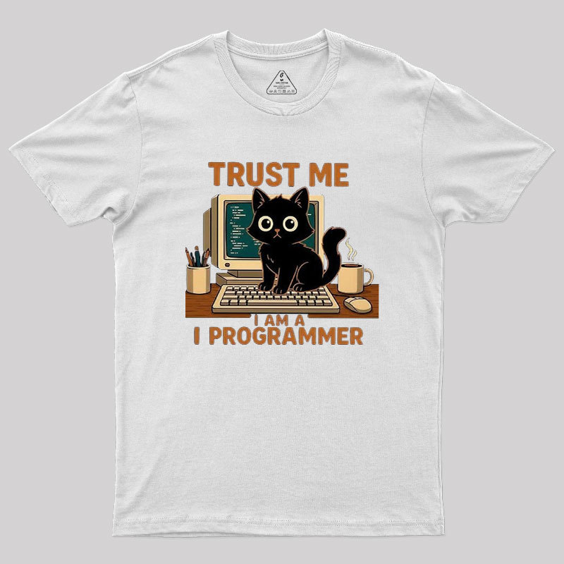 Programmer Cat Geek T-Shirt